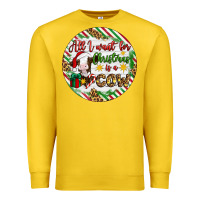 Lemon Christmas all i want for christmas is a cow Premium Sweatshirt - Artiststas