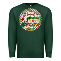 Sports Green Christmas all i want for christmas is a cow Premium Sweatshirt - Artiststas