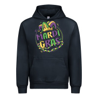 Navy mardi gras Urban Hoodie - MaliasSmallBusiness