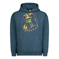 Pigment Midnight Navy mardi gras Urban Hoodie - MaliasSmallBusiness