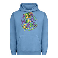 Pigment Pebble Blue mardi gras Urban Hoodie - MaliasSmallBusiness