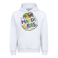 White mardi gras Urban Hoodie - MaliasSmallBusiness