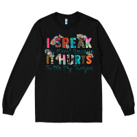 Black i speak my mind because it hurts to bite my tongue Long Sleeve Tee - Zillion Design Studio