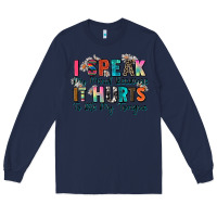 Navy i speak my mind because it hurts to bite my tongue Long Sleeve Tee - Zillion Design Studio