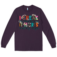 Plum i speak my mind because it hurts to bite my tongue Long Sleeve Tee - Zillion Design Studio