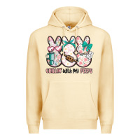 Pina Colada easter chilling with my peeps bunny Premium Hoodie - MaliasSmallBusiness