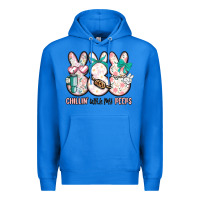 True Royal easter chilling with my peeps bunny Premium Hoodie - MaliasSmallBusiness