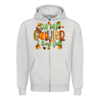 Dove Grey oh my gourd i love fall Zipper Hoodie - Zillion Design Studio