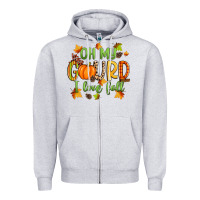Heather Grey oh my gourd i love fall Zipper Hoodie - Zillion Design Studio