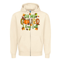 Sandshell oh my gourd i love fall Zipper Hoodie - Zillion Design Studio