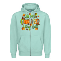 Seafoam oh my gourd i love fall Zipper Hoodie - Zillion Design Studio