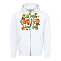 White oh my gourd i love fall Zipper Hoodie - Zillion Design Studio