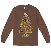 Chestnut Skeleton Christmas Tree Long Sleeve Tee - RanaPortraitStore