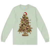 Matcha Skeleton Christmas Tree Long Sleeve Tee - RanaPortraitStore