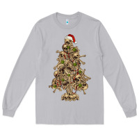 Moon Dust Skeleton Christmas Tree Long Sleeve Tee - RanaPortraitStore