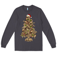 Smoke Skeleton Christmas Tree Long Sleeve Tee - RanaPortraitStore