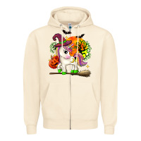 Sandshell halloween unicorn Zipper Hoodie - Zillion Design Studio