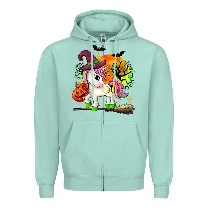 Halloween Unicorn Zipper Hoodie by Zillion Design Studio | Teevron