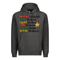 Charcoal Heather black history malia Premium Hoodie - MaliasSmallBusiness
