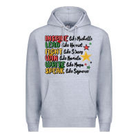 Heather Grey black history malia Premium Hoodie - MaliasSmallBusiness