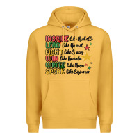 Mustard black history malia Premium Hoodie - MaliasSmallBusiness