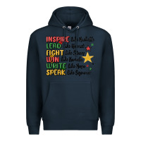 Navy black history malia Premium Hoodie - MaliasSmallBusiness