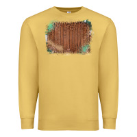Antique Gold Wood Glitter Leopard Pattern Frame Premium Sweatshirt - Bettercallsaul