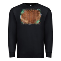 Black Wood Glitter Leopard Pattern Frame Premium Sweatshirt - Bettercallsaul