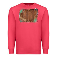 Cardinal Wood Glitter Leopard Pattern Frame Premium Sweatshirt - Bettercallsaul