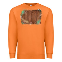 Carrot Wood Glitter Leopard Pattern Frame Premium Sweatshirt - Bettercallsaul