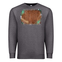 Charcoal Heather Wood Glitter Leopard Pattern Frame Premium Sweatshirt - Bettercallsaul