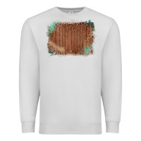 Dove Grey Wood Glitter Leopard Pattern Frame Premium Sweatshirt - Bettercallsaul
