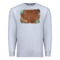 Heather Grey Wood Glitter Leopard Pattern Frame Premium Sweatshirt - Bettercallsaul