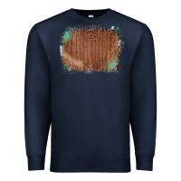 Navy Wood Glitter Leopard Pattern Frame Premium Sweatshirt - Bettercallsaul