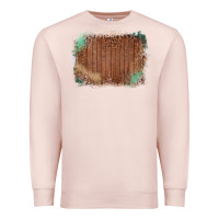 Pale Pink Wood Glitter Leopard Pattern Frame Premium Sweatshirt - Bettercallsaul