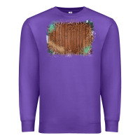 Purple Wood Glitter Leopard Pattern Frame Premium Sweatshirt - Bettercallsaul