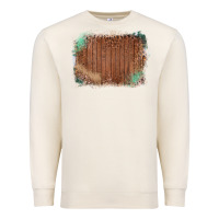 Sandshell Wood Glitter Leopard Pattern Frame Premium Sweatshirt - Bettercallsaul