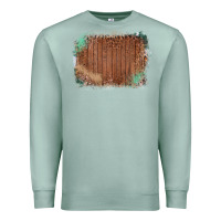 Seafoam Wood Glitter Leopard Pattern Frame Premium Sweatshirt - Bettercallsaul