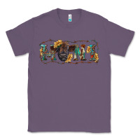 Lavender western mini black highland calf Classic Tee - RanaPortraitStore