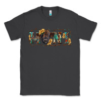 Smoke western mini black highland calf Classic Tee - RanaPortraitStore
