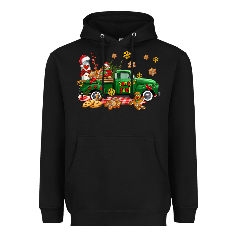 Santa Fuel   Cookies Truck Heavyweight Hoodie by AdoDesignShop | Teevron