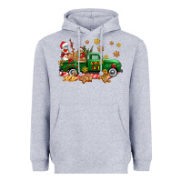 Heather Grey santa fuel   cookies truck Heavyweight Hoodie - AdoDesignShop