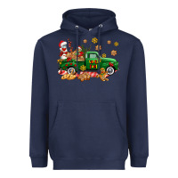 Navy santa fuel   cookies truck Heavyweight Hoodie - AdoDesignShop