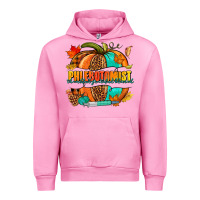 Fuchsia Pink Phlebotomist pumpkin Urban Hoodie - NancyCooperArtShop