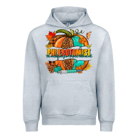 Heather Grey Phlebotomist pumpkin Urban Hoodie - NancyCooperArtShop