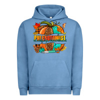 Pigment Pebble Blue Phlebotomist pumpkin Urban Hoodie - NancyCooperArtShop