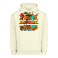 Pigment Pistachio Phlebotomist pumpkin Urban Hoodie - NancyCooperArtShop