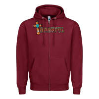 Burgundy thankful pumpkin cross Zipper Hoodie - RanaPortraitStore