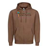 Chestnut thankful pumpkin cross Zipper Hoodie - RanaPortraitStore