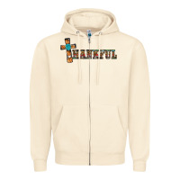 Sandshell thankful pumpkin cross Zipper Hoodie - RanaPortraitStore